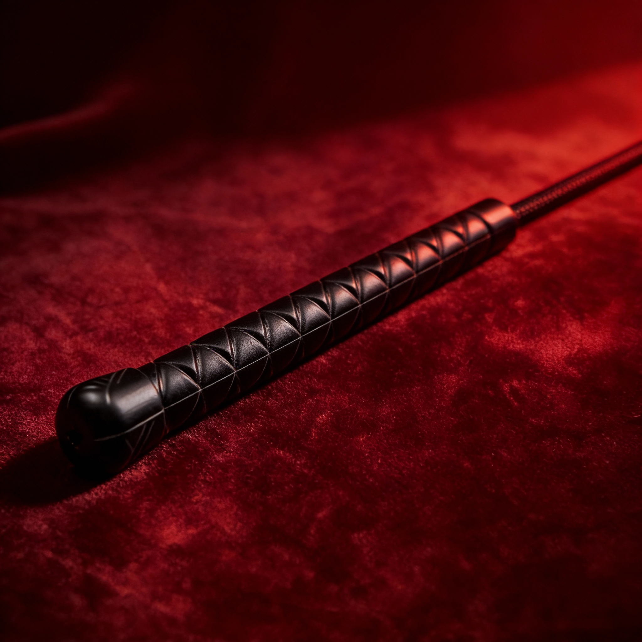 Leder Peitsche - Reitgerte 45,5 cm