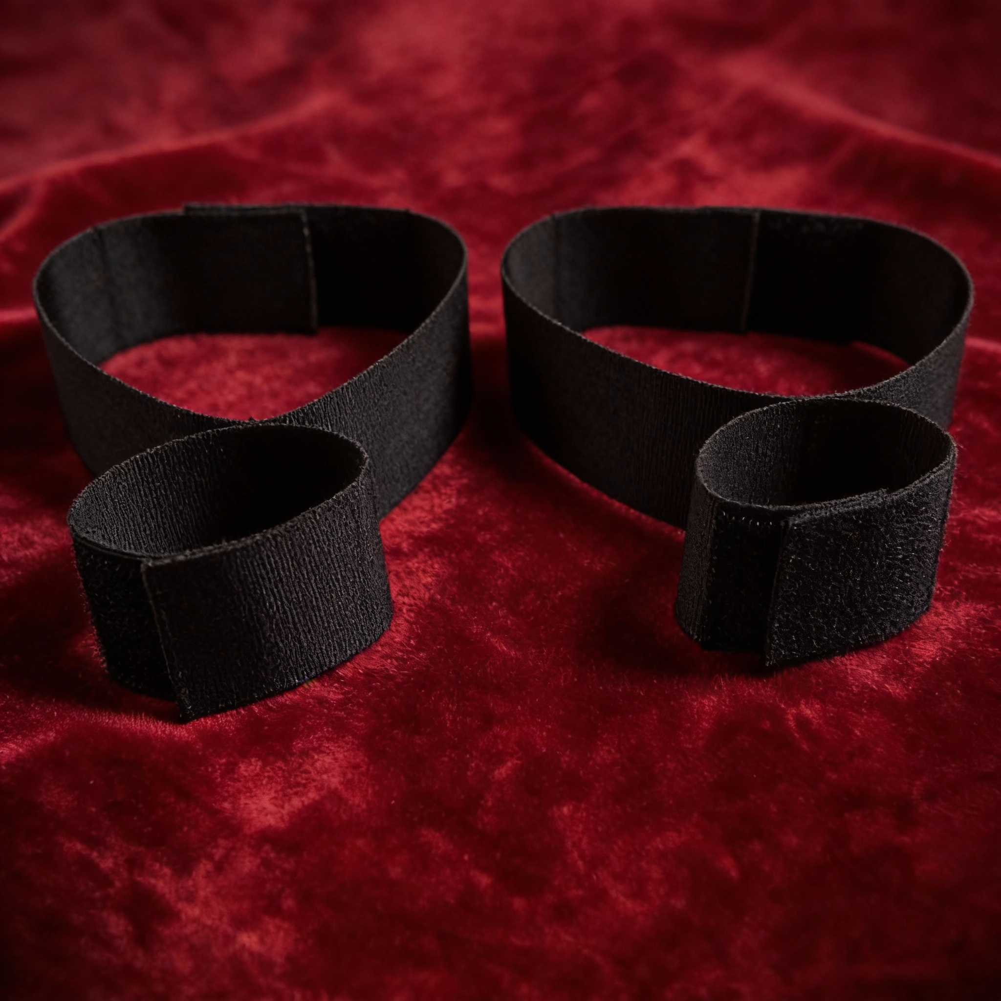 Handfesseln und Fußfesseln aus Nylon mit Klettverschluss