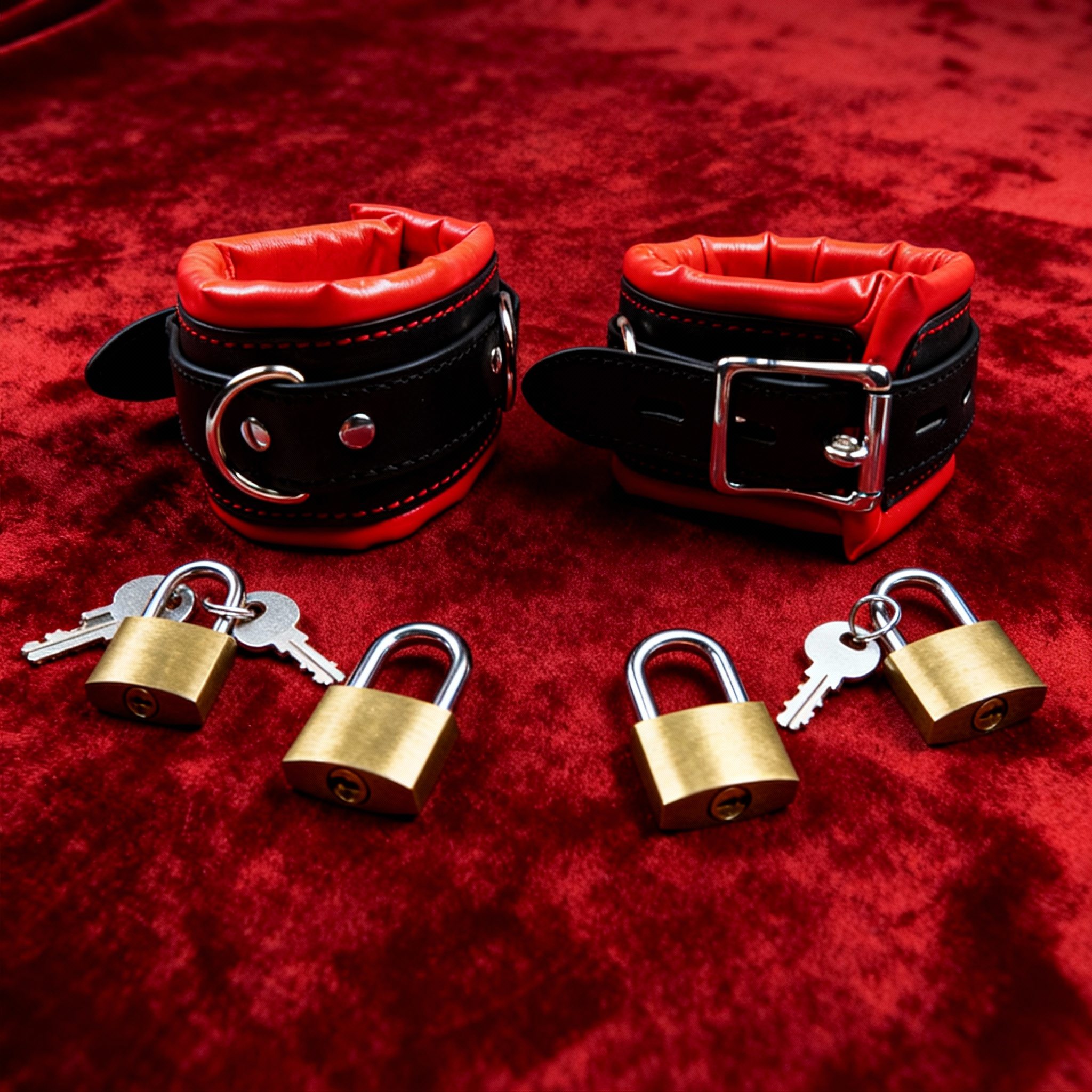 Spreizstange verstellbar mit Handfesseln und Fußfesseln