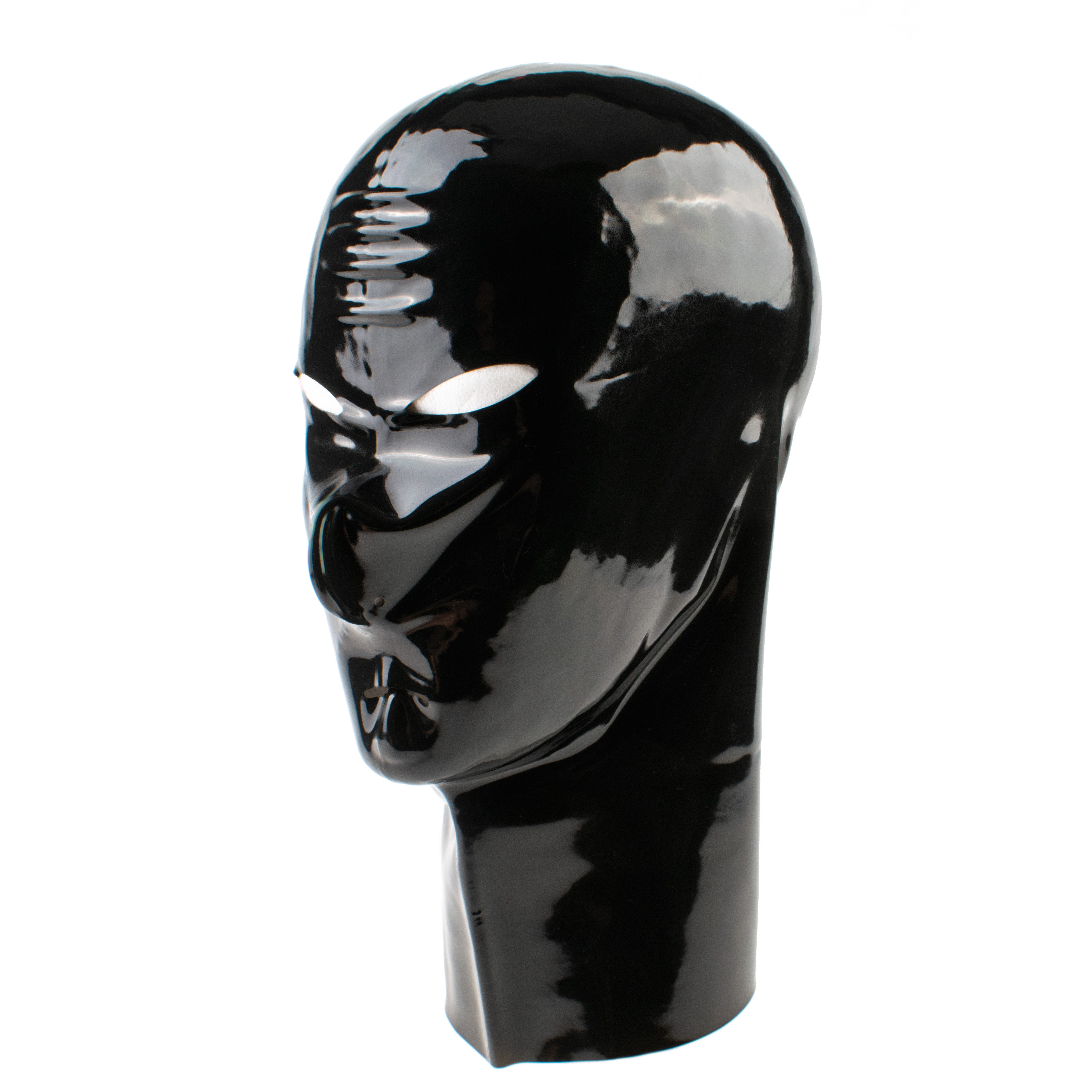 Rubberfashion Latex Maske - Latexmaske Haube mit Öffnungen Mund Nase Augen für Damen und Herren