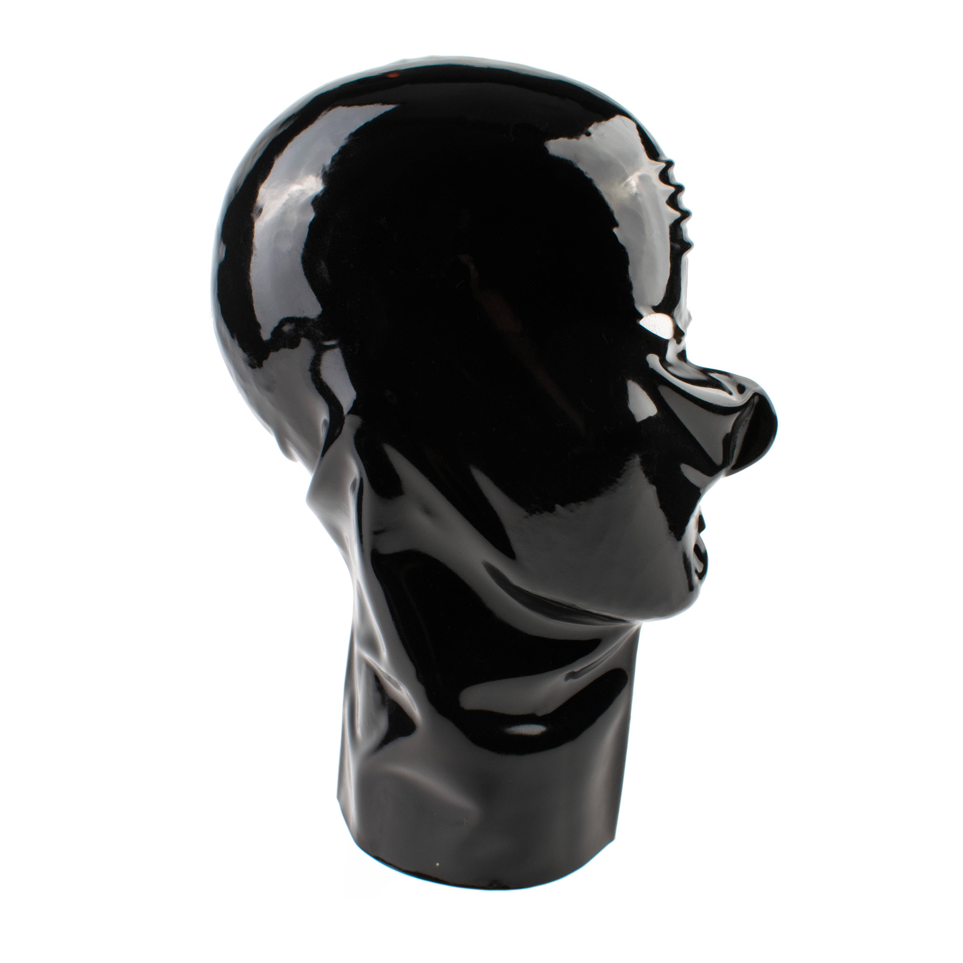 Rubberfashion Latex Maske - Latexmaske Haube mit Öffnungen Mund Nase Augen für Damen und Herren