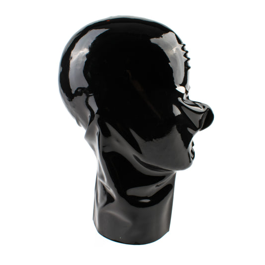 Rubberfashion Latex Maske - Latexmaske Haube mit Öffnungen Mund Nase Augen für Damen und Herren