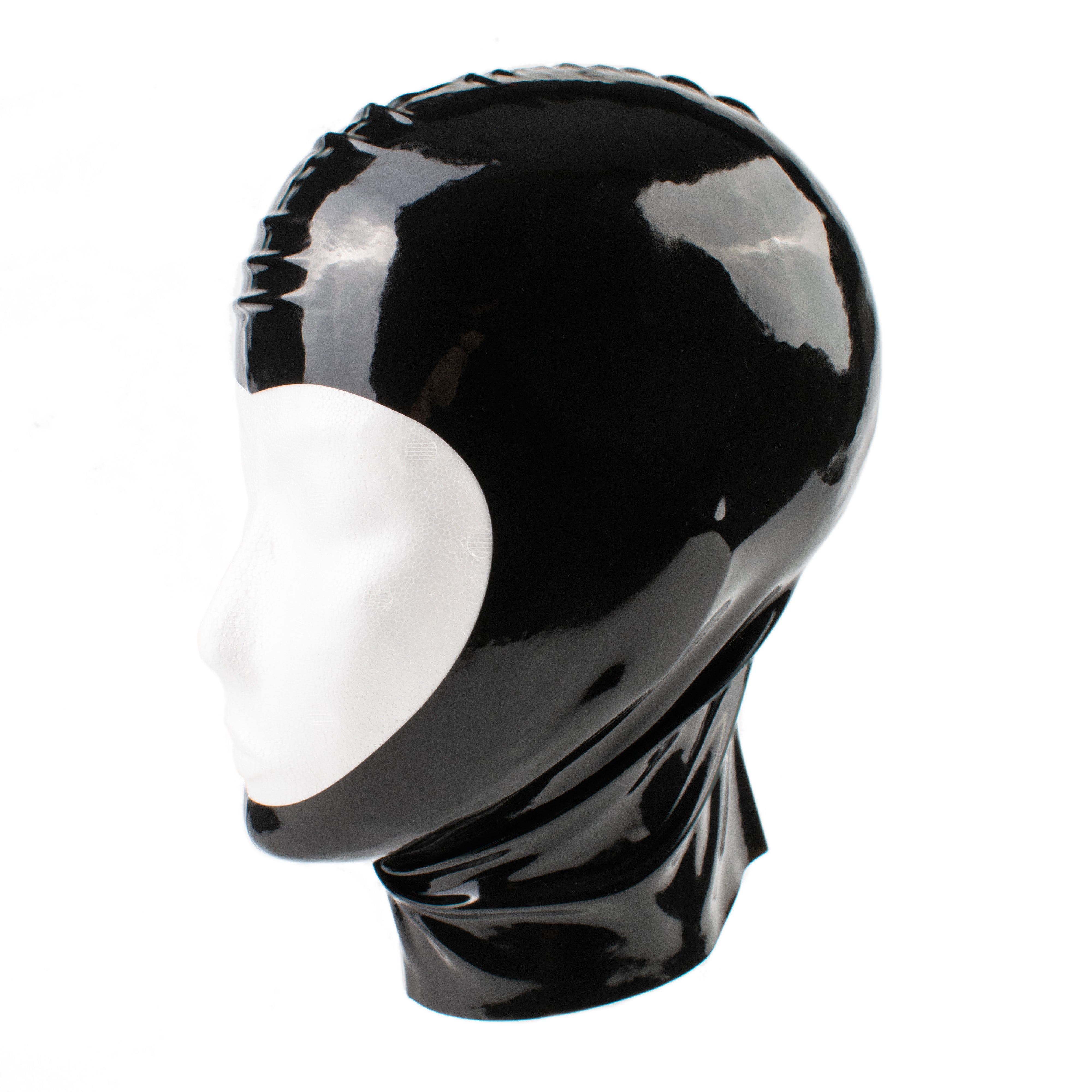 Rubberfashion Latex Maske - Latexmaske Haube offenes Gesicht für Damen und Herren