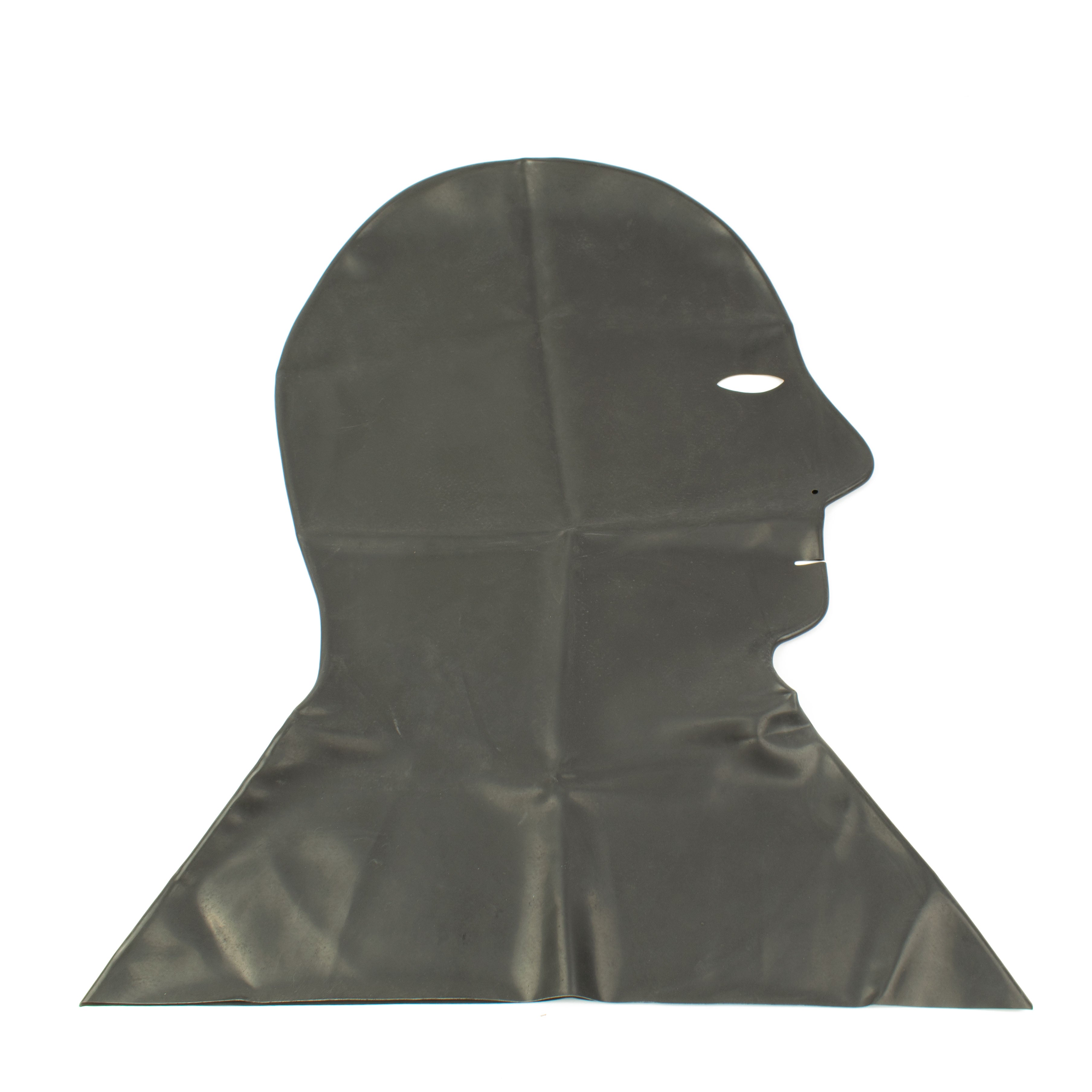 Rubberfashion Latex Henker Maske - Latexmaske Haube mit Öffnungen für Mund Nase und Augen für Damen und Herren