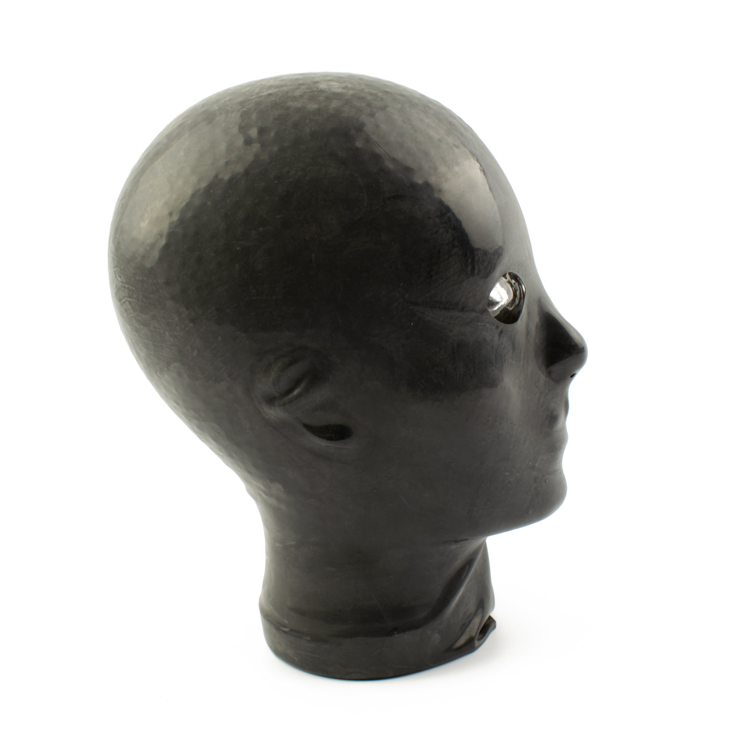 Rubberfashion Latex maske Frau anatomisch- heavy rubber - Latexmaske Haube mit Öffnungen für Augen und Nase für Frauen