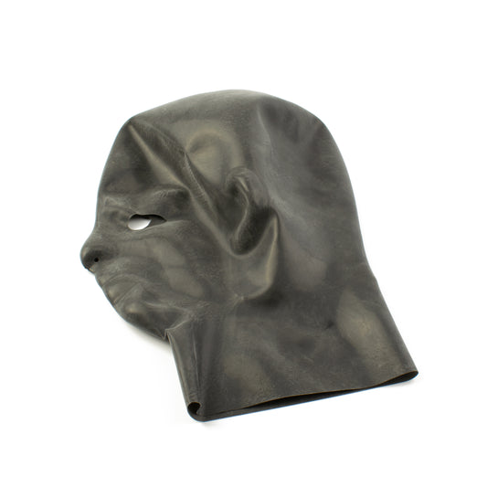Rubberfashion Latex maske Frau anatomisch- heavy rubber - Latexmaske Haube mit Öffnungen für Augen und Nase für Frauen