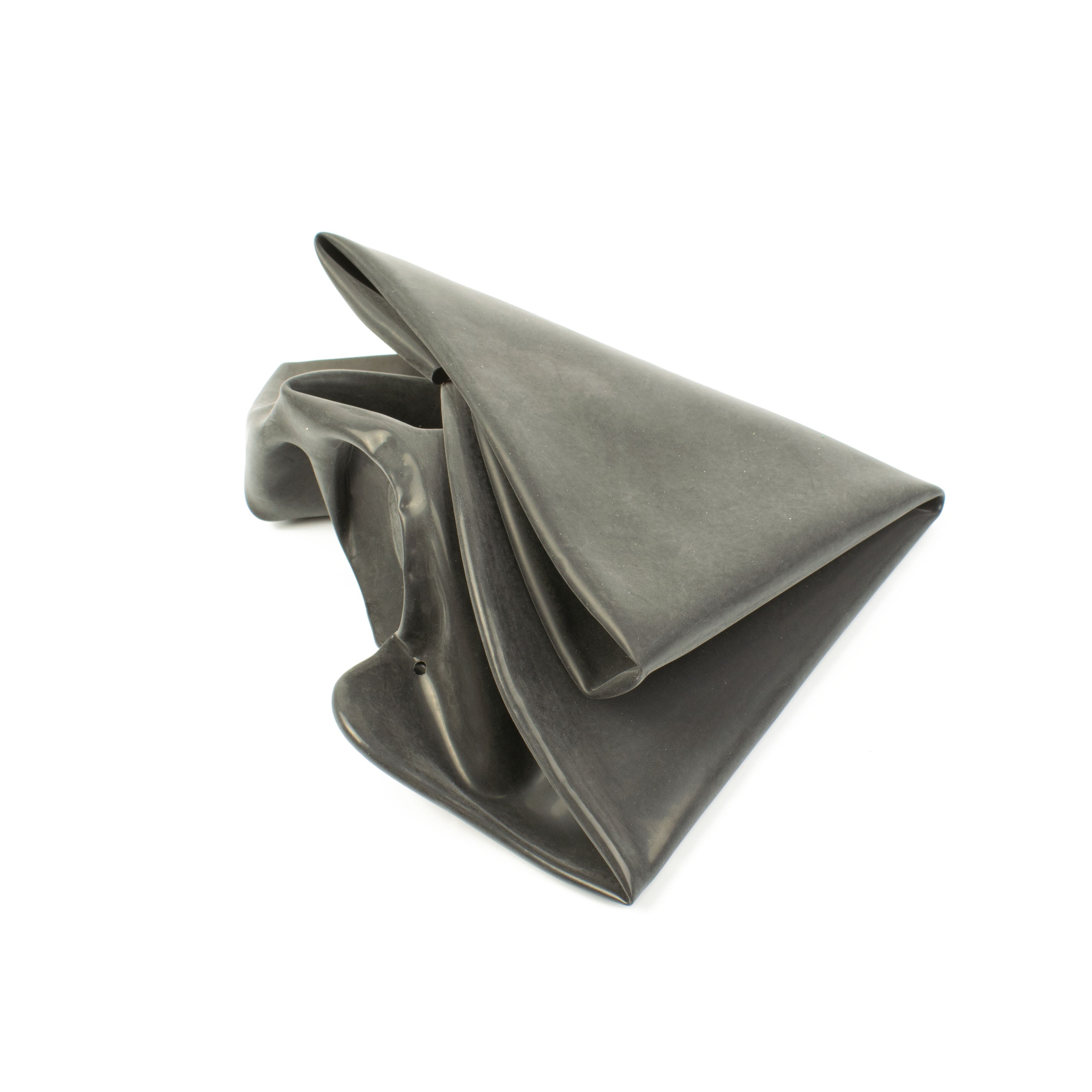 Rubberfashion Latex Maske - Latexmaske Haube mit Knebel und Nasen Löcher für Damen und Herren