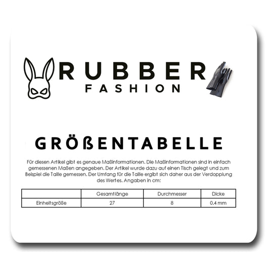 Rubberfashion Latex Anal Dildo - Plug extrem groß - realistischer Dildo XXXXL für Frauen und Männer 33 x 7,1cm