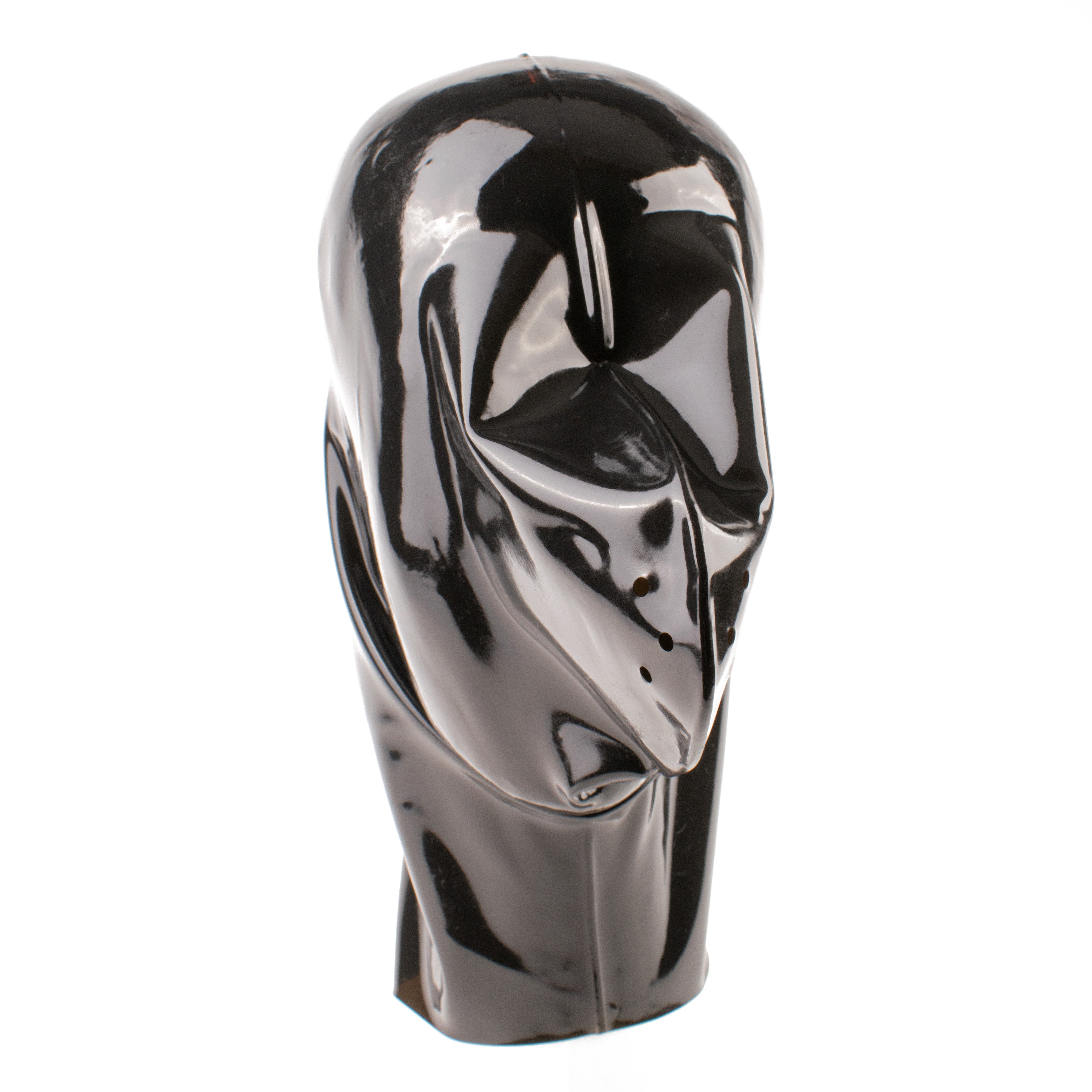 Rubberfashion Latex Maske Herren - Atem Latexmaske Haube mit Öffnungen für Männer