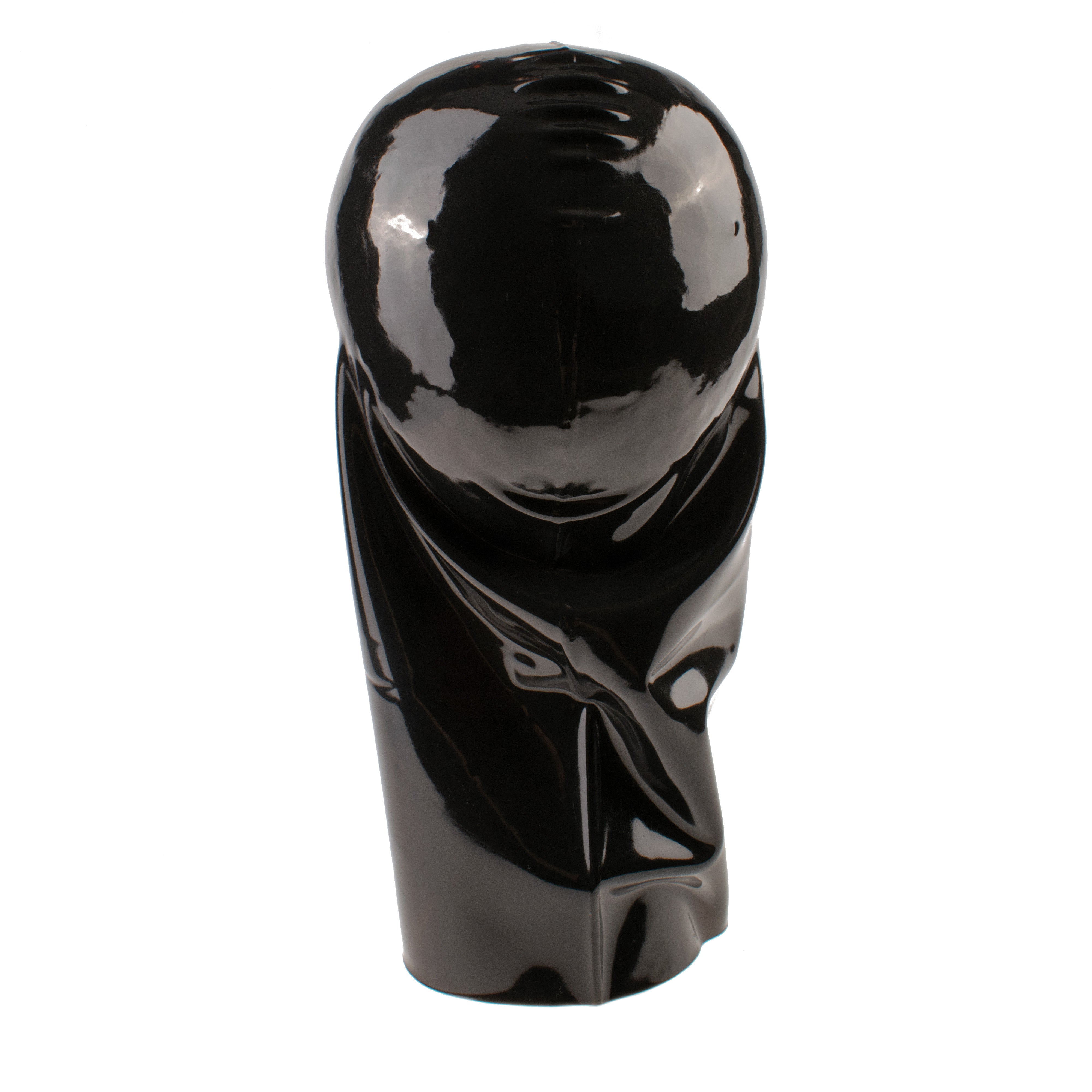 Rubberfashion Latex Maske Herren - Atem Latexmaske Haube mit Öffnungen für Männer