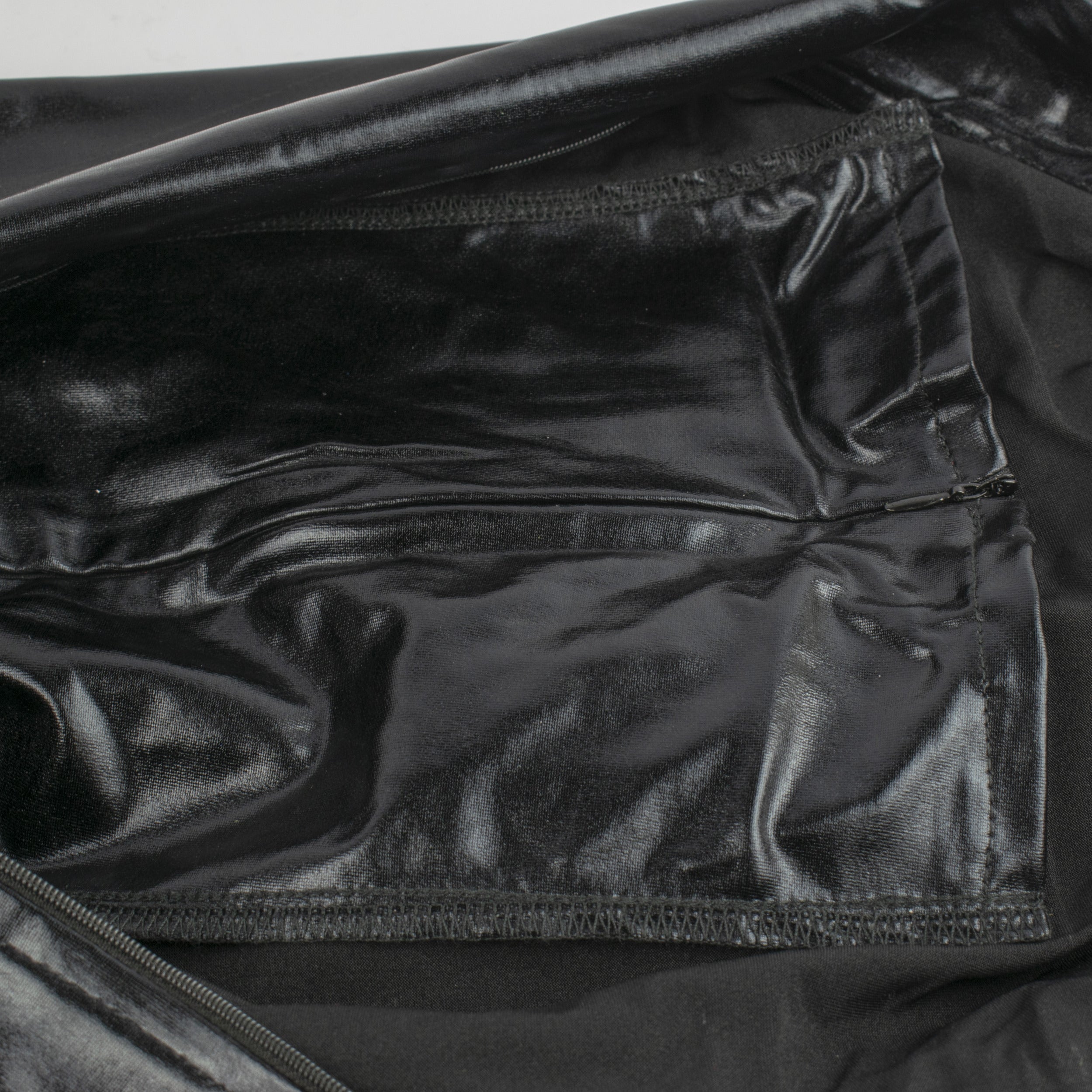 Rubberfashion glänzender Bondagesack Extrem Schlafsack - Glanz Bondage Bodybag Schlaf Sack mit Maske und Innenarmen Fesselsack Saunasack für Herren und Damen