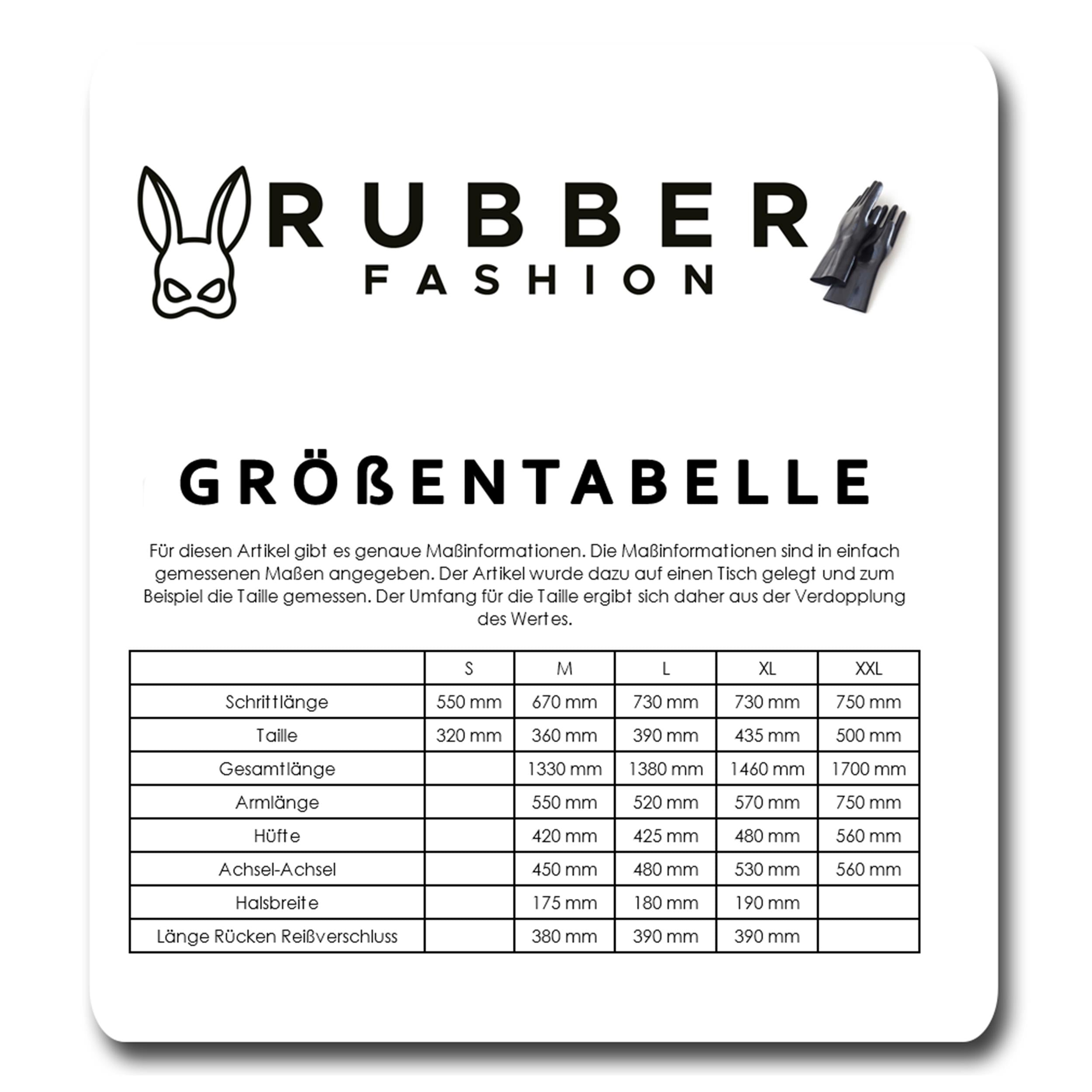 Rubberfashion Wetlook Catsuit - Ganzkörper Glanz Ganzanzug Suit - Schritt offen für Damen und Herren