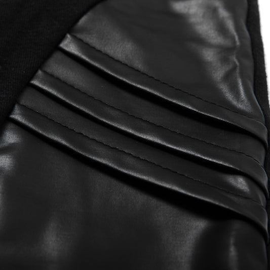 Rubberfashion Leggings Damen Matt - sexy Leggins blickdicht Wetlook metallic- 80er Jahre Legging mit für Frauen