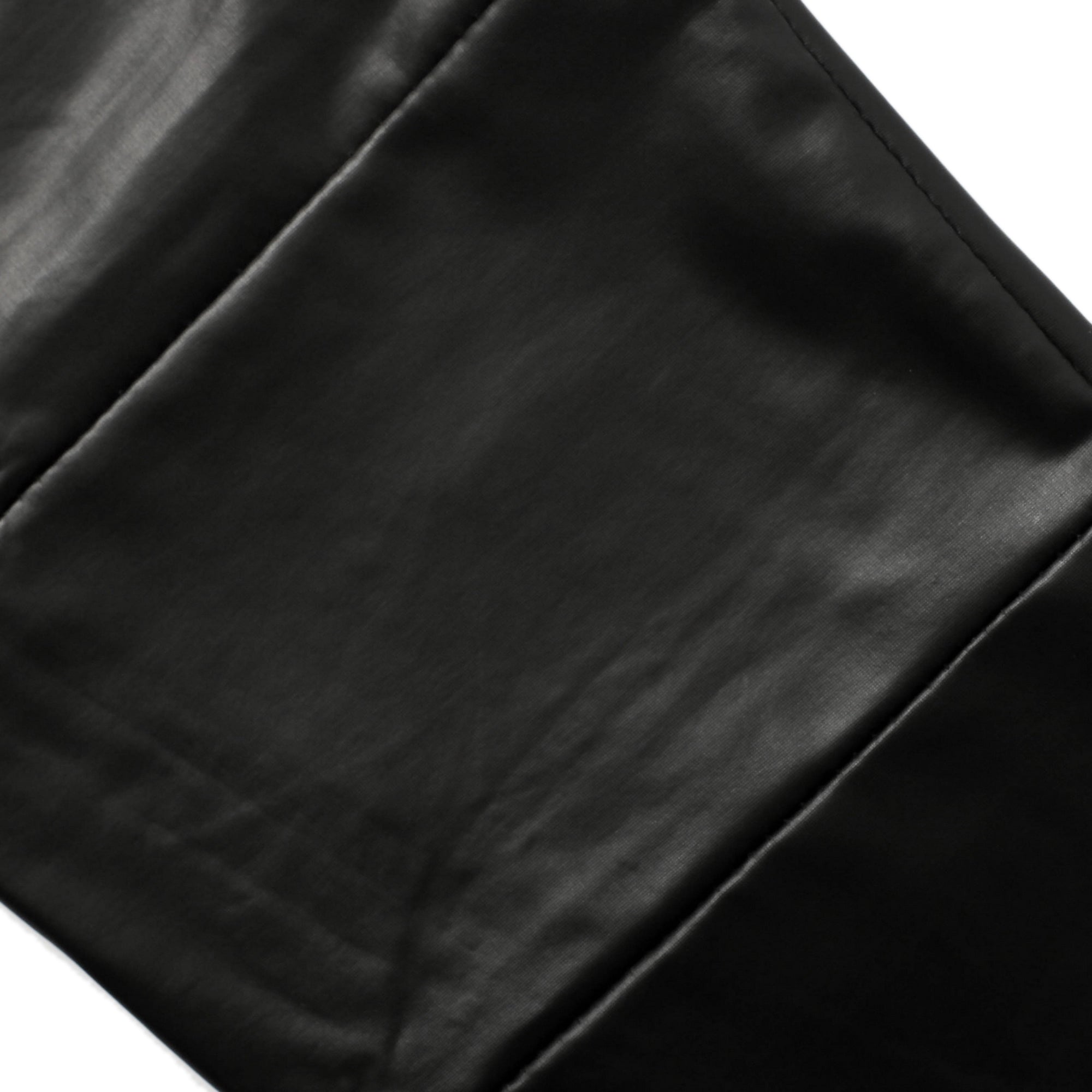 Rubberfashion Glanz Leggings Damen - Zier-Reißverschluss am Bein - sexy glänzende Leggins 80er Jahre für Frauen