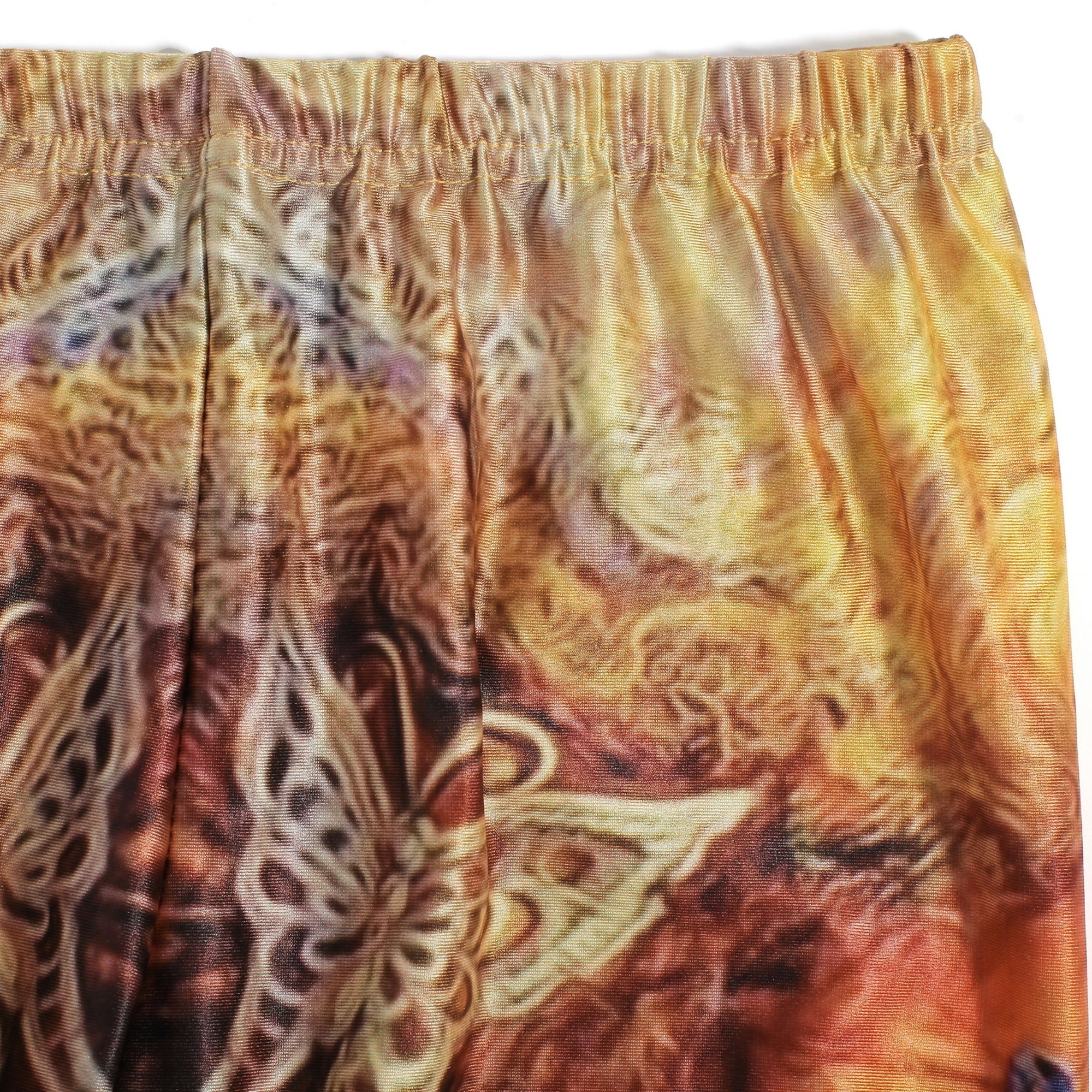 Rubberfashion Muster Leggins Damen - sexy Leggins mit Fantasy Motiv 80er Jahre für Frauen