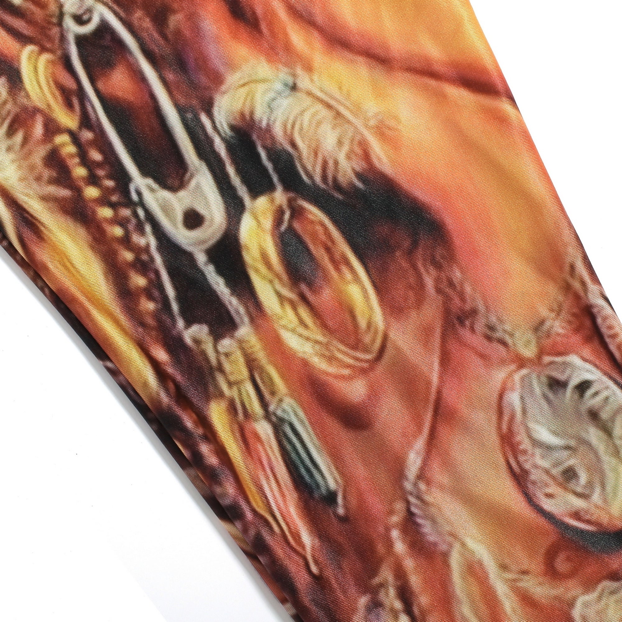 Rubberfashion Muster Leggins Damen - sexy Leggins mit Fantasy Motiv 80er Jahre für Frauen