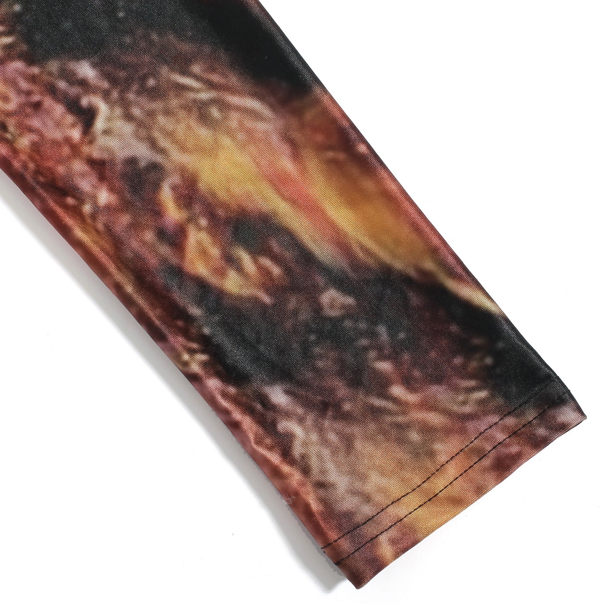 Rubberfashion Muster Leggins Damen - sexy Leggins mit Fantasy Motiv 80er Jahre für Frauen