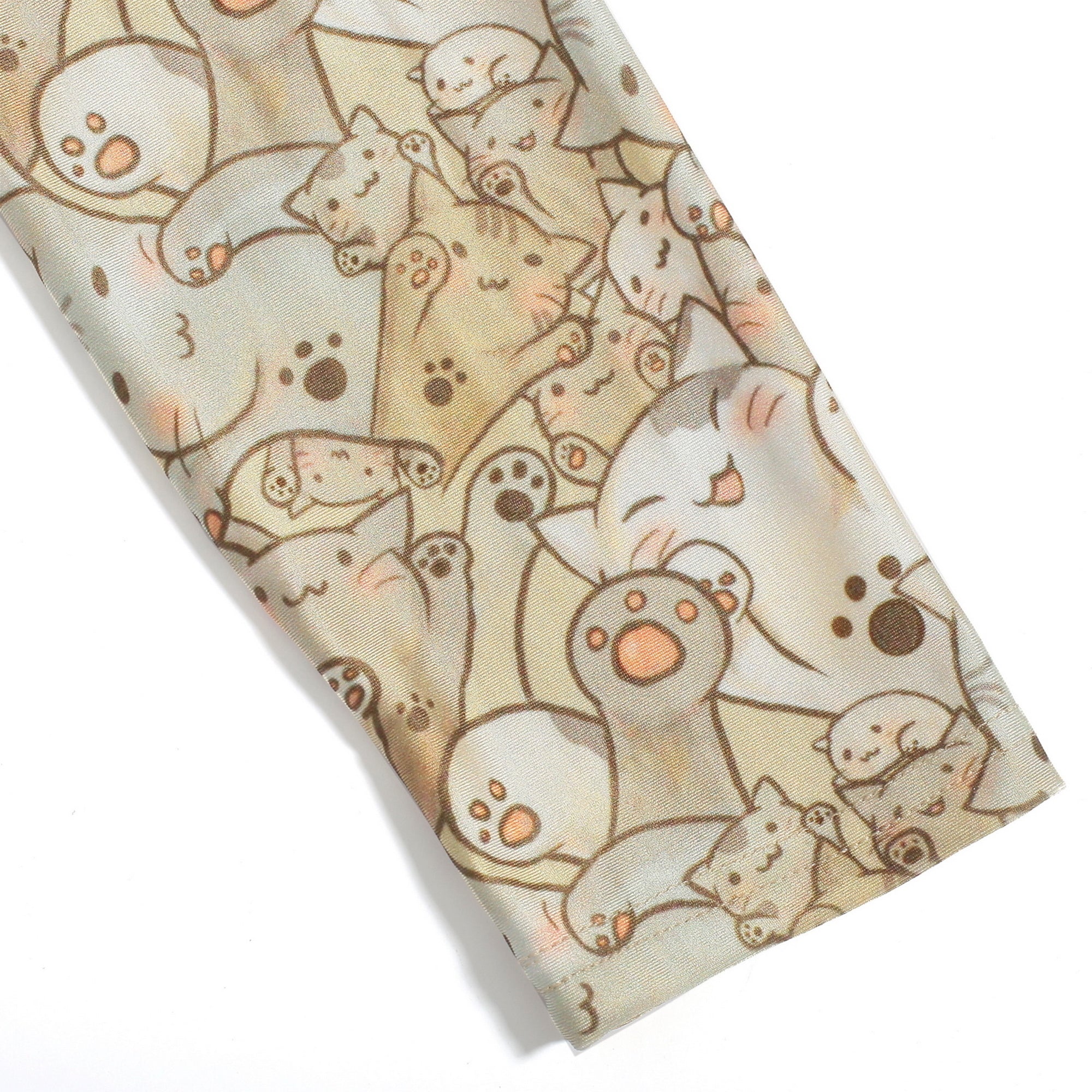 Rubberfashion Muster Leggins Damen - sexy Leggins mit Comic Motiv 80er Jahre für Frauen