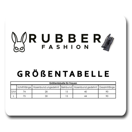 Rubberfashion Leggings Damen Matt - sexy 80er Jahre Legging - Leggins blickdicht für Frauen