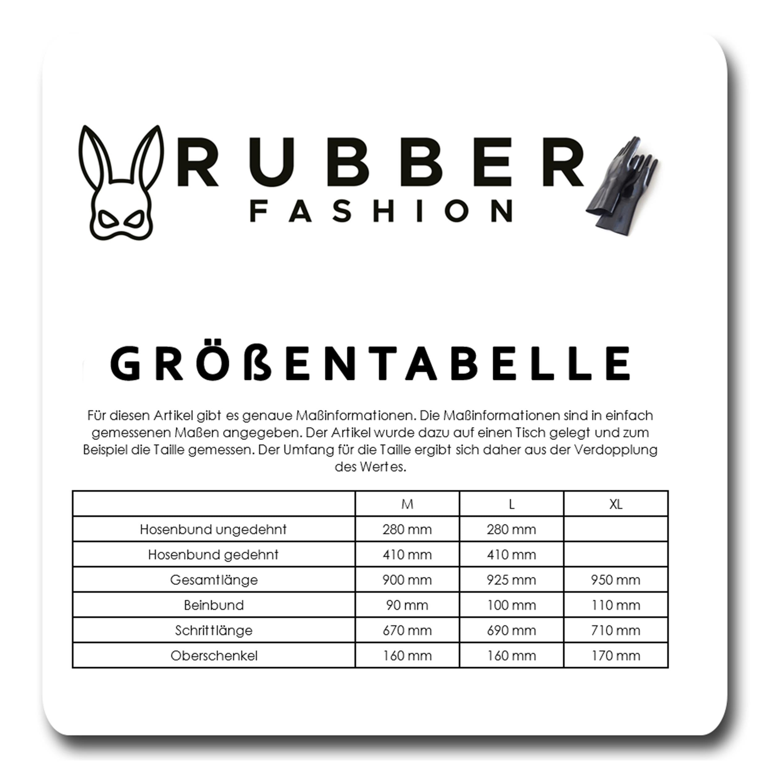 Rubberfashion Glanz Leggings Damen - metallic mit Schnürung seitlich - sexy glänzende Leggins 80er Jahre für Frauen