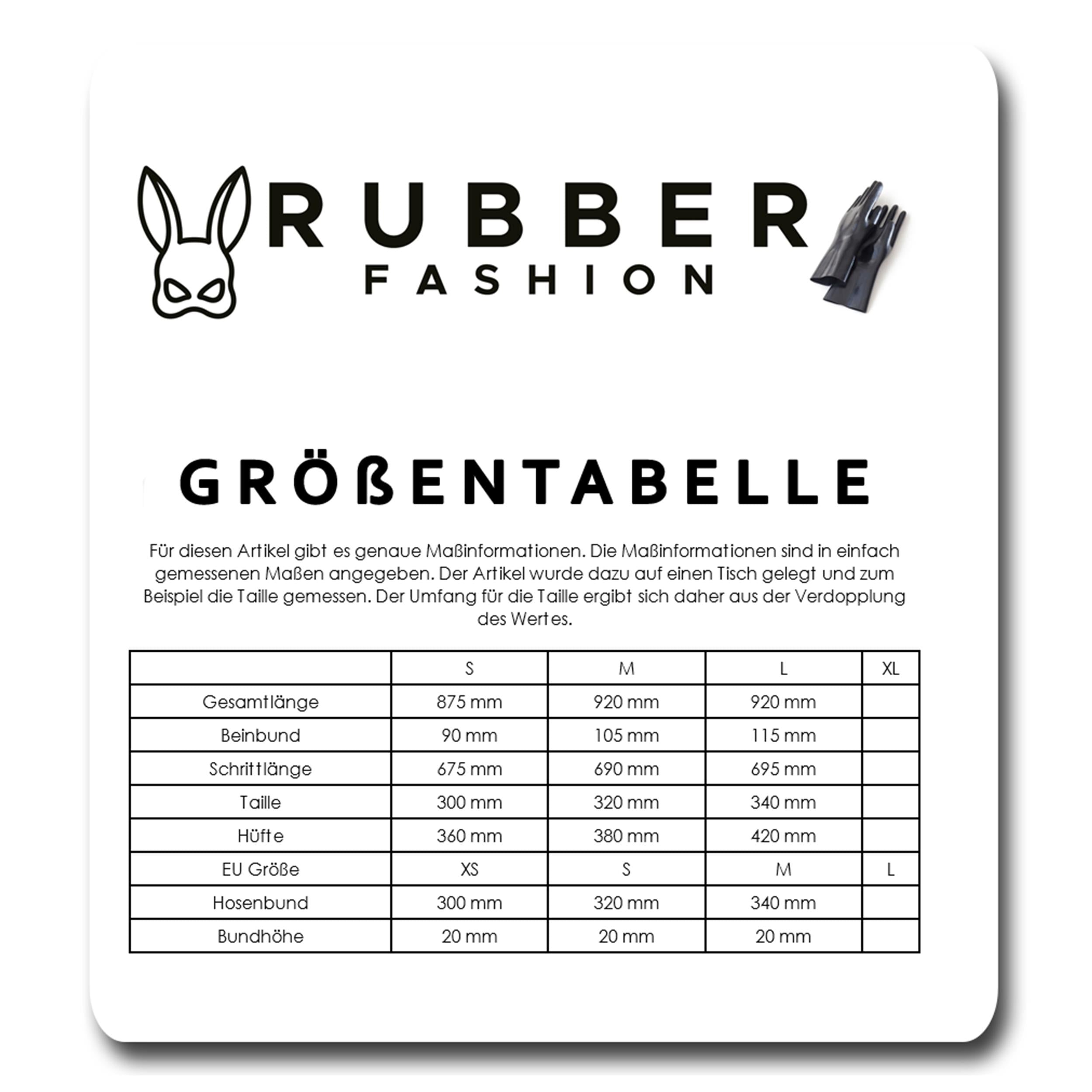 Rubberfashion Glanz Leggings - bis zur Taille - sexy glänzende Leggins mit Streifen metallic matt für Damen