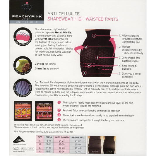 Rubberfashion Shapeware Bauchweg Radler - Miederhose stark formend - Anti Cellulite Shaping Unterwäsche Frauen - Damen