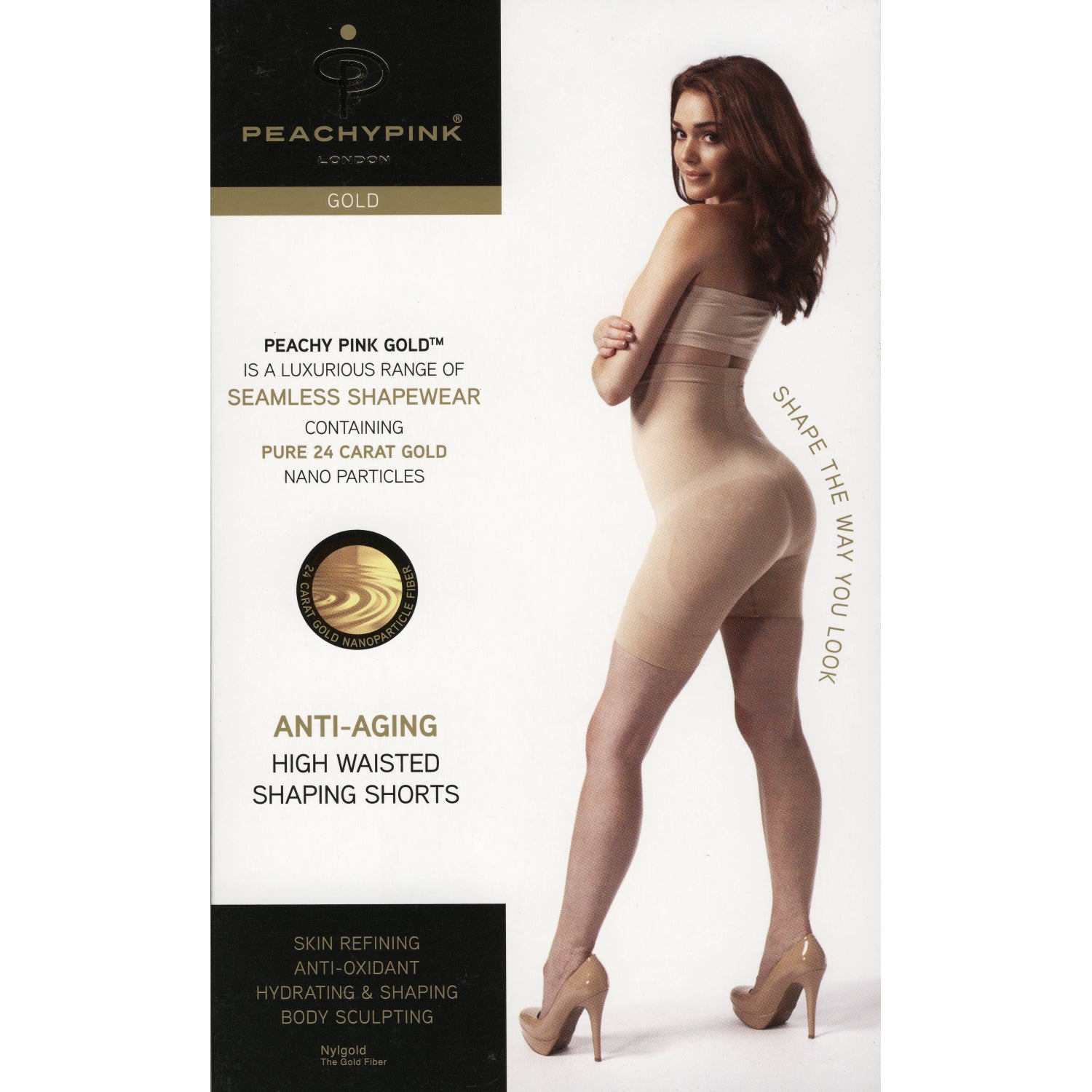 Rubberfashion Shapeware Bauchweg Radler Hose - Anti Cellulite Shaping - Miederhose stark formend - Unterwäsche Frauen - Damen