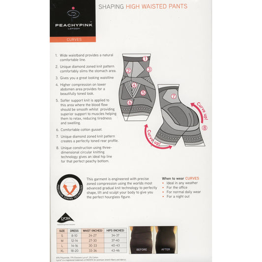 Rubberfashion Shapeware Bauchweg - Miederhose stark formend - Radler Hose Anti Cellulite Shaping - Unterwäsche Frauen - Damen