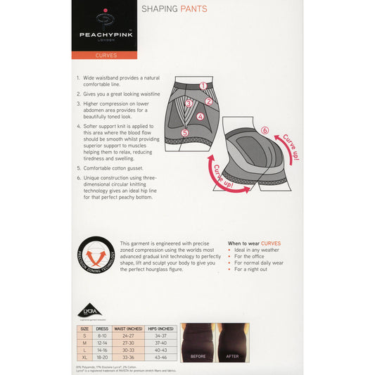 Rubberfashion Shapewear Shorts Hose - Anti Cellulite Shaping - Bauchweg Miederhose stark formend Unterwäsche Frauen - Damen