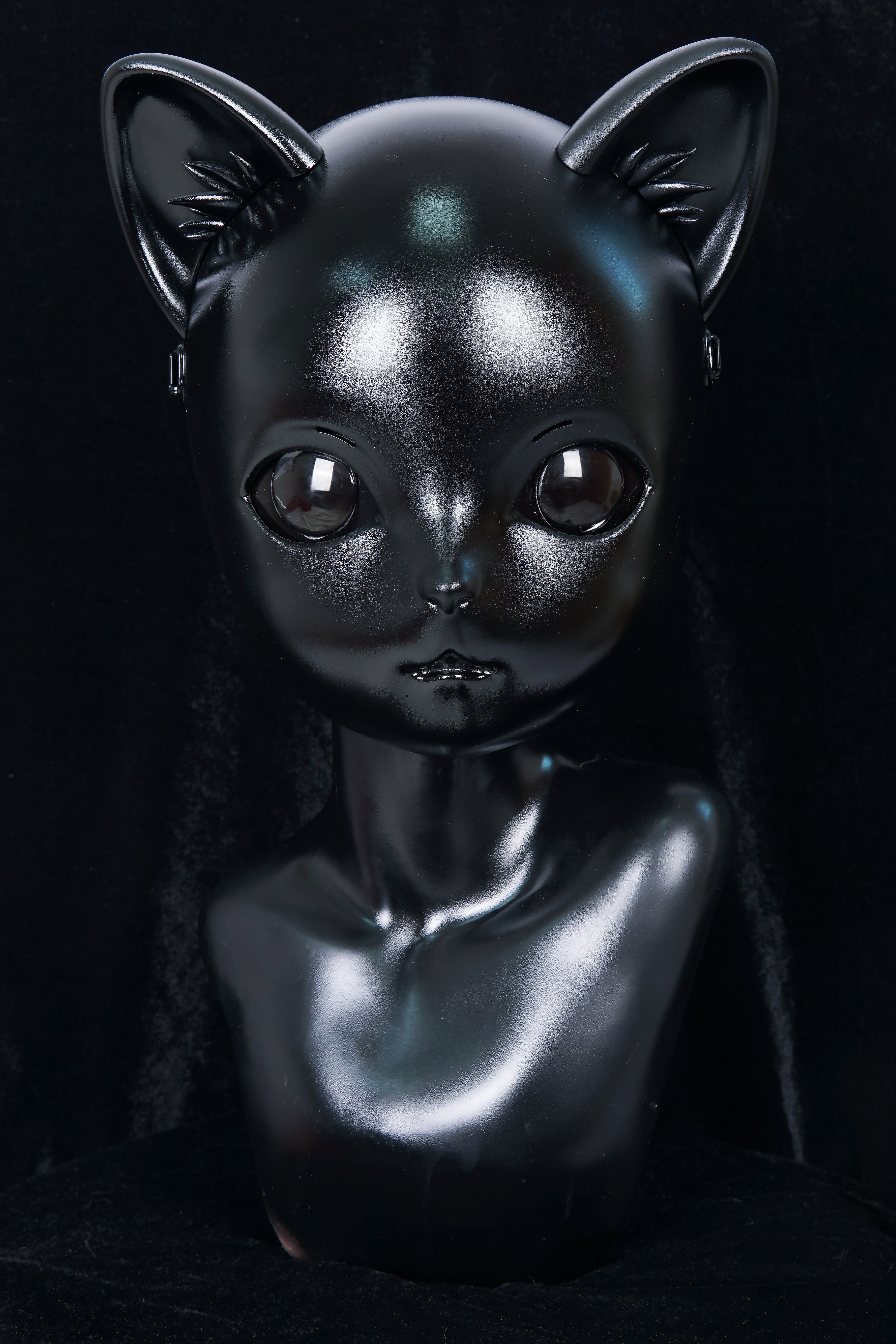 Dreammask Hard Cover Maske HD04 Black Lilith Mitty Cat Kigurumi BJD Twitter Soymilk edition